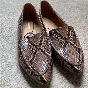 Express Snakeskin Loafers